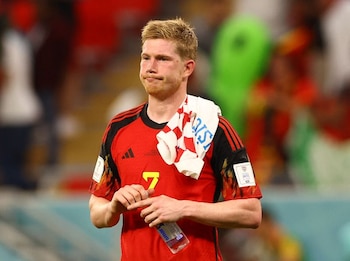 Dic 1, 2022
Foto del jueves del futbolista de Belgica Kevin De Bruyne tras la eliminación de su equipo en el Mundial
REUTERS/Bernadett Szabo