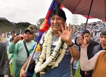 El ex presidente durante un