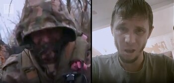 Uno de los soldados rusos