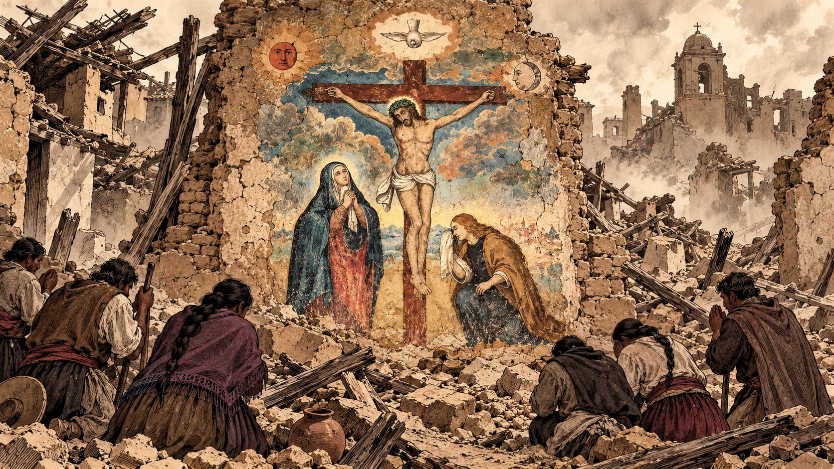 Señor de los Milagros: la historia del mural que sobrevivió y moviliza a Lima