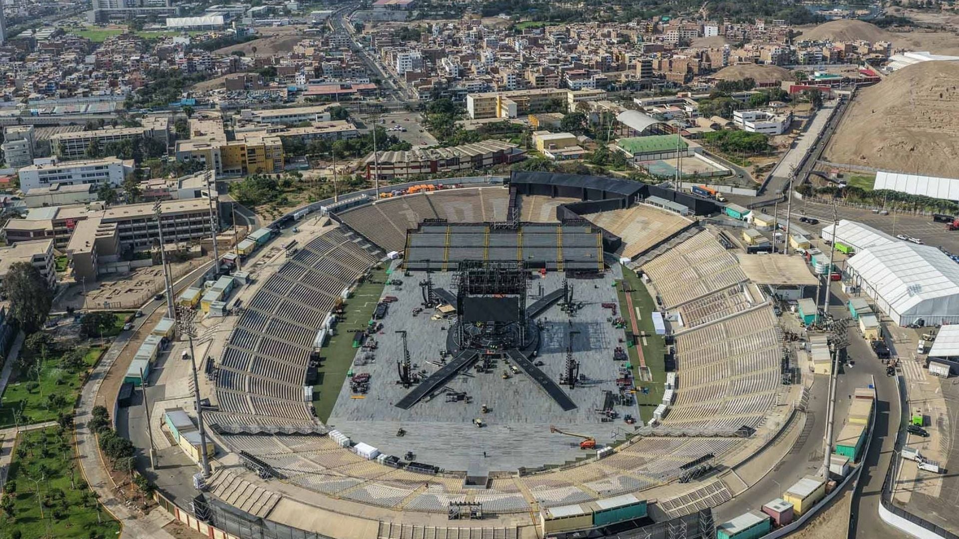 El Estadio San Marcos tendrá un aforo superior a 52 mil personas por fecha para los tres conciertos de BTS en Perú. Foto: Andina.