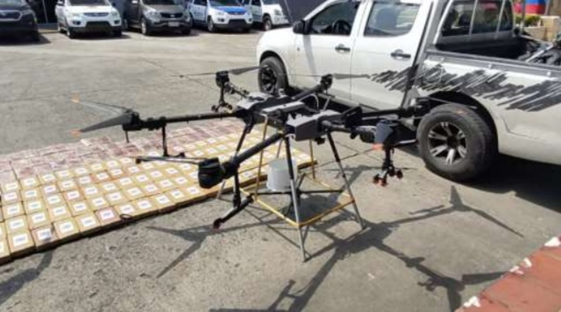 Vehículos no tripulados asegurados en Ecuador
(Foto: CIMCON)