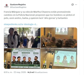 El periodista y director del medio El Expediente, Gustavo Rugeles, fue quien compartió el artículo que provocó la reacción de la Policía Nacional, y desmintió la supuesta propuesta - crédito @GustavoRugeles/X