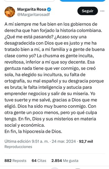 La reconocida actriz publicó un