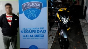 El delincuente quedó detenido luego