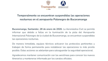 La contingencia técnica obligó a