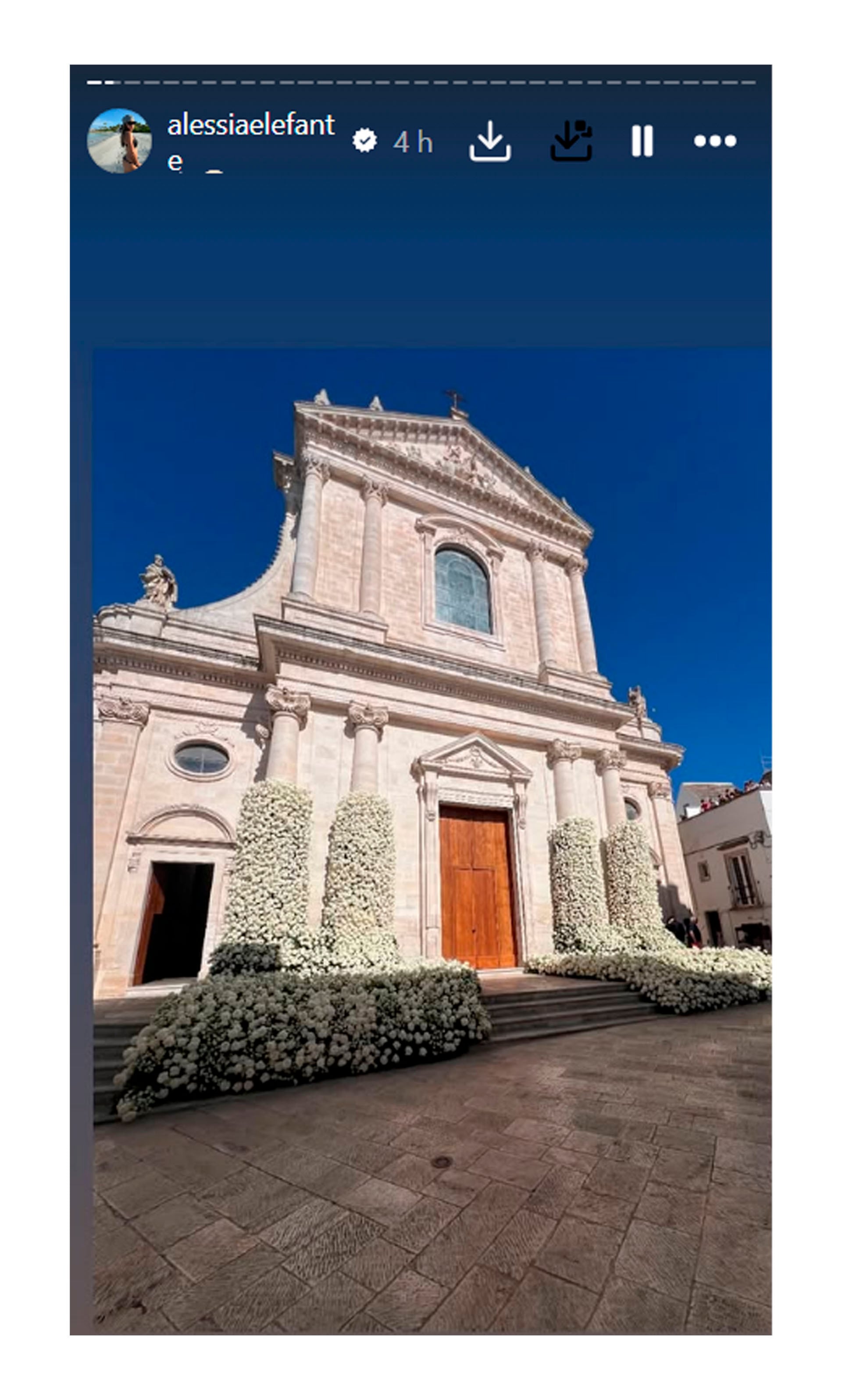 Las fotos del casamiento de Gianluigi Donnarumma y Alessia Elefante