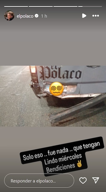 La camioneta tan solo recibió