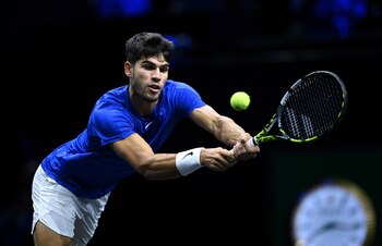 Carlos Alcaraz durante la Laver