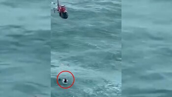 El hombre rescatado, que se