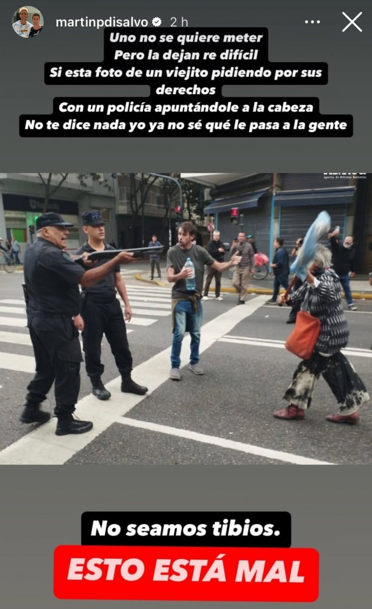 El compromiso social de Coscu se reflejó en múltiples ocasiones, especialmente al denunciar la represión a jubilados y exigir mayor empatía social en Argentina