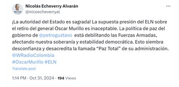 El senador del Partido Conservador