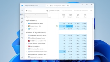 Ejecutando el Administrador de tareas