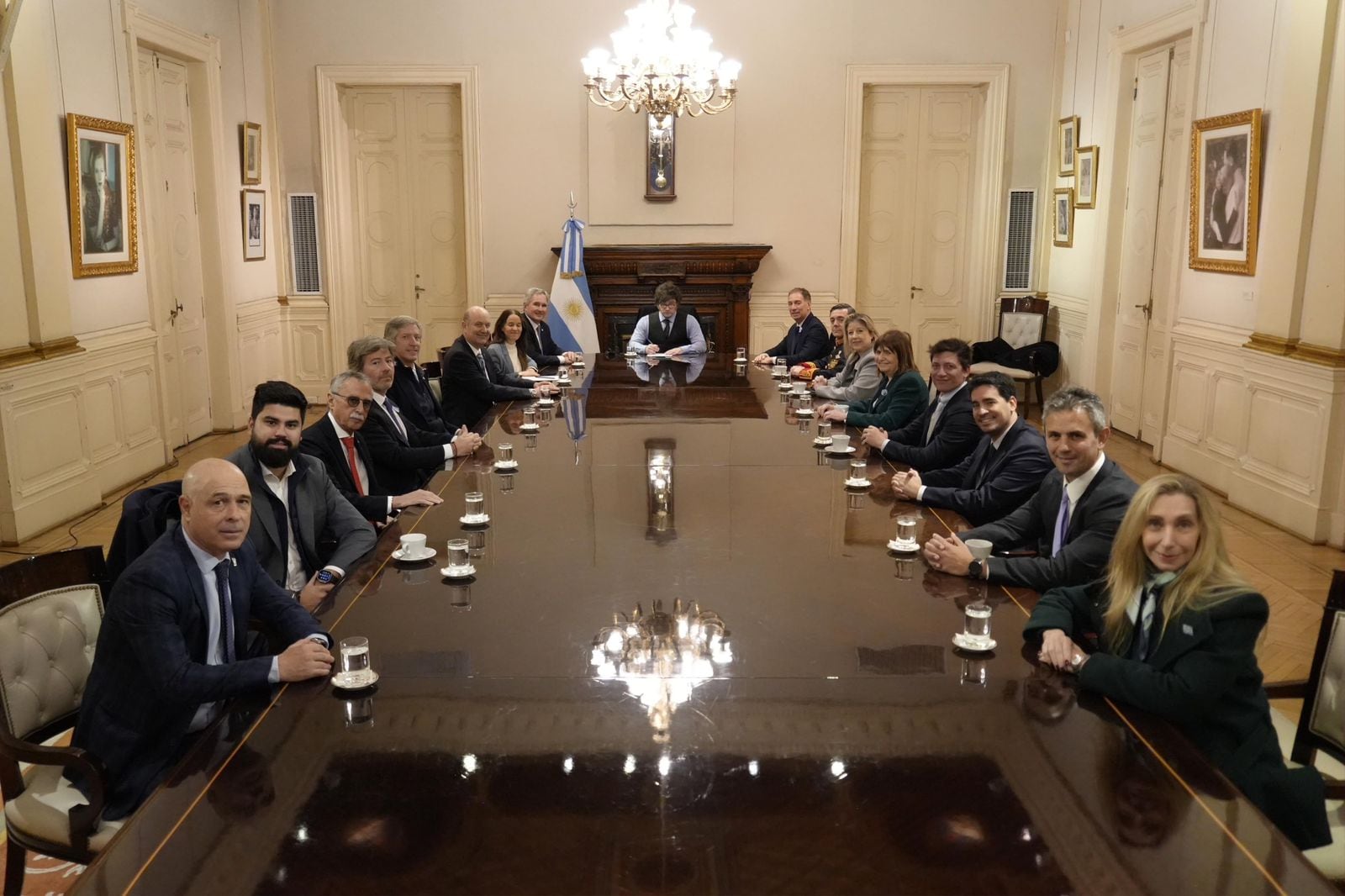 La última reunión de Javier Milei con su Gabinete