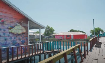 Las casas pintadas son características