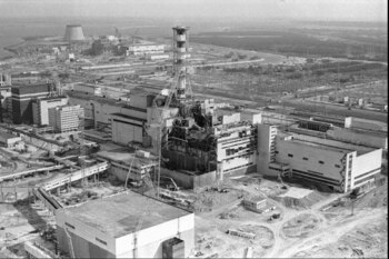 El 26 de abril de 198 explotó el reactor 4 de la central nuclear de Chernobyl. (AP Photo/Volodymyr Repik, File)