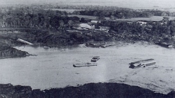 El remolino en el lago