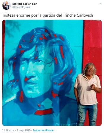 El mensaje que Sain publicó