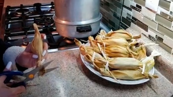 Los tamales de cabecita de