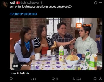 Debate presidencial EN VIVO: lo más viral en redes tras los momentos más polémicos. Captura: X.
