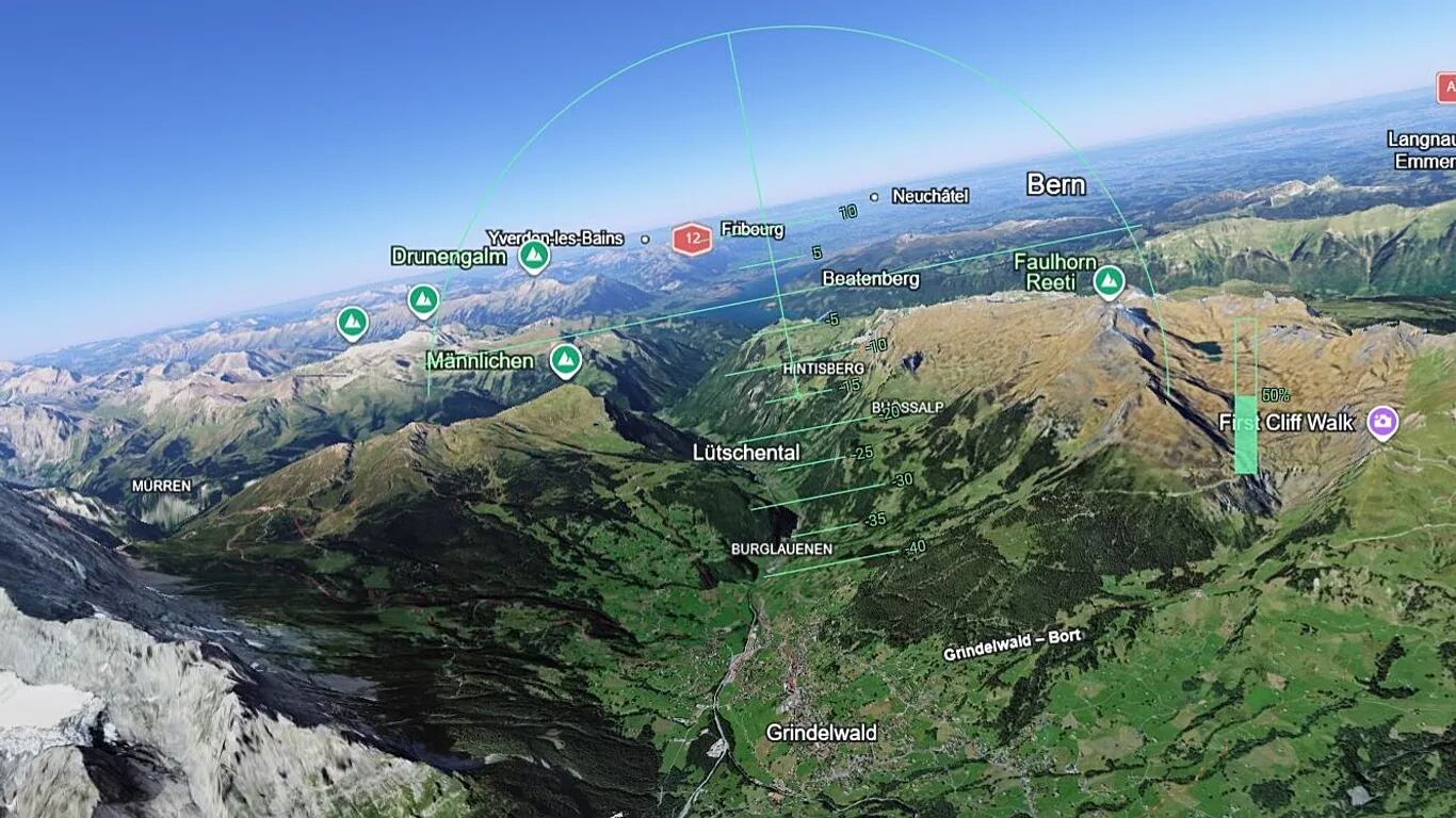 El manejo del simulador requiere cierta práctica, ya que los controles han sido diseñados para simular de forma sencilla las maniobras básicas de vuelo.
(Captura Google Earth)