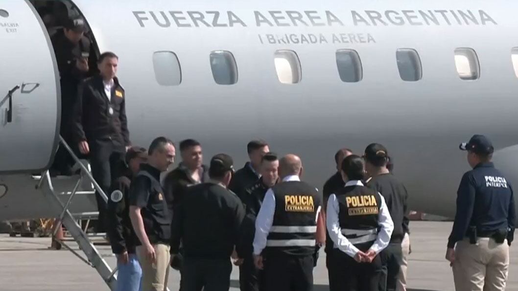 Así llegaba la comitiva argentina a buscar a Ozorio