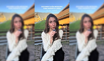 Noemí López explica en un vídeo de TikTok la documentación necesaria para mudarse a Suiza (@noemilop_)