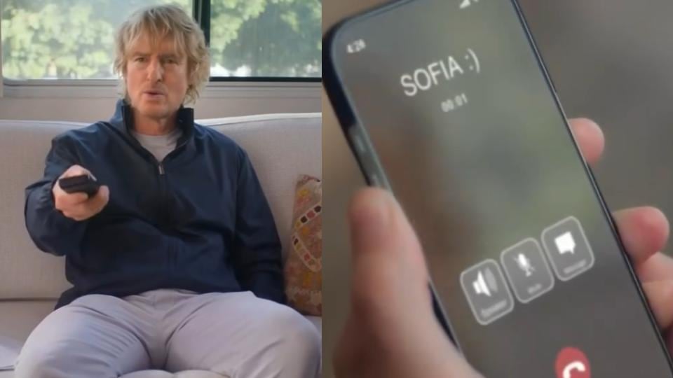 En la publicidad, Owen Wilson llama a una