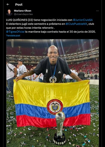 El delantero se encuentra en