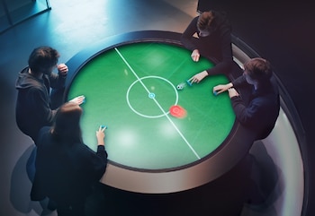 Imagen de la exposición 'Iniesta Experience: El Juego interior'
