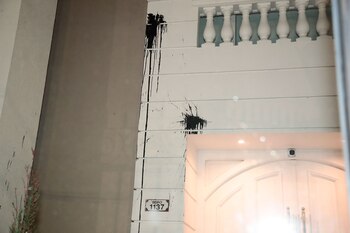 La fachada de la casa