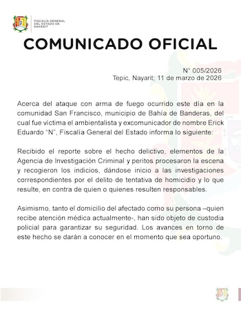 El informe de las autoridades