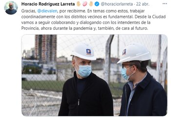 Rodríguez Larreta visitó Tres de