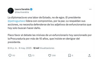 Con este mensaje, la canciller