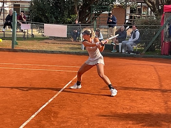Victoria Bosio ganó 9 títulos en el circuito ITF (Crédito: @Tenisports)