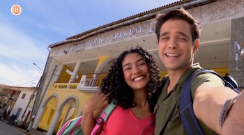 July y Cristóbal en Recuay.