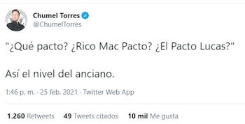 Así criticó Chumel a AMLO