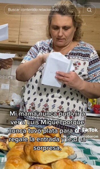 La tiktoker hizo una dinámica