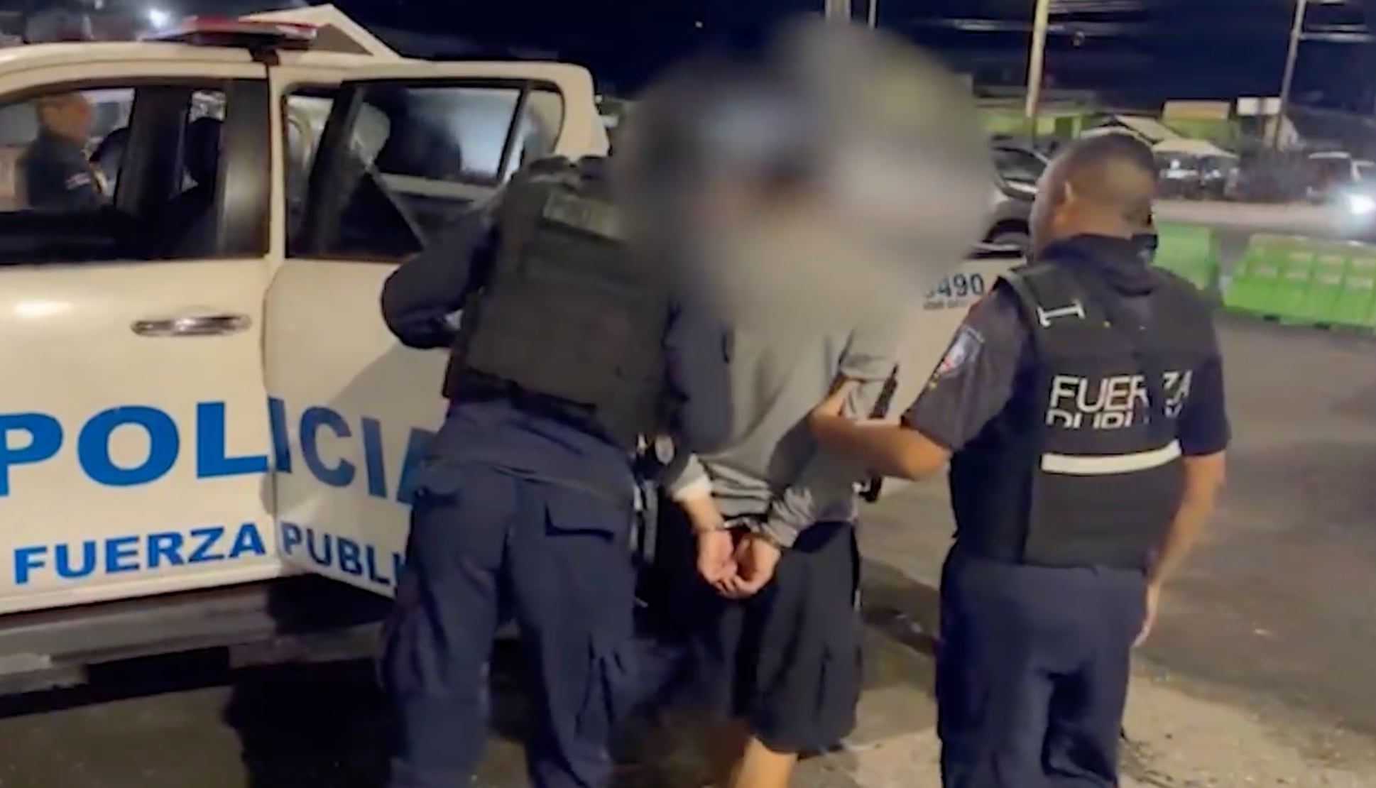 El sospechoso, de apellido Cortez, intentó escapar al observar a los oficiales en Barrio San Jorge. Crédito: MSP
