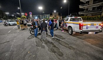 La gente pasó la noche