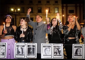 Claribel Moreno, madre de Natalia Buitrago, encabezó marchas y plantones en busca de respuestas sobre la desaparición de su hija - crédito captura de video Más allá del silencio / Youtube