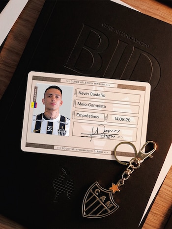 El debut de Kevin Castaño con Atlético Mineiro podría producirse el 16 de agosto ante Gremio en el Arena MRV de Belo Horizonte -crédito @Atletico/X