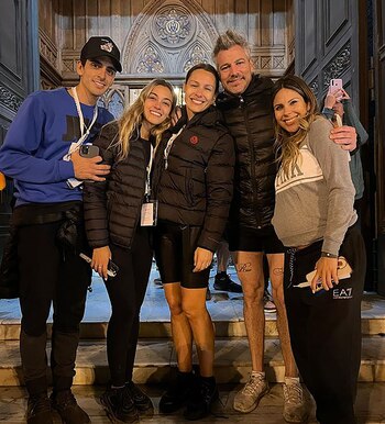 Barbie Franco embarazada también peregrinó