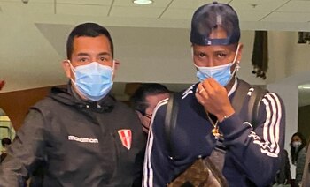 Pedro Aquino en su llegada