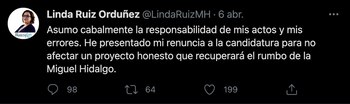 (Imagen: captura de pantalla Tw/@LindaRuizMH)