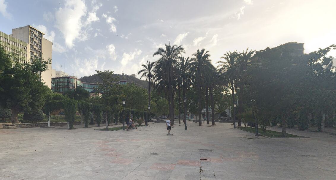 Parque de la Concordia en Jaén (Google Maps)