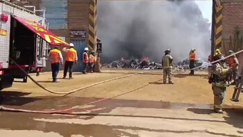 Incendio en Huachipa.