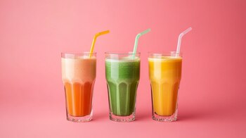 Los jugos y batidos se