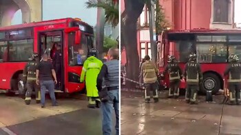 El Metrobús protagonizó un accidente
