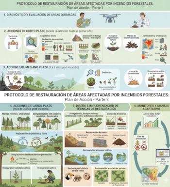 Protocolo de Restauración para áreas afectadas por incendios Forestales - crédito MinAmbiente